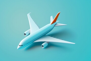 illustration of airplane - generative ai