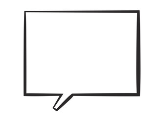 手書き風のシンプルな吹き出し
