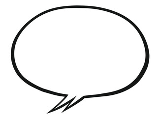 手書き風のシンプルな吹き出し
