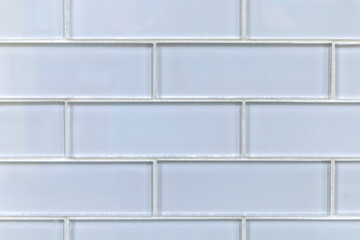 White clear glass handmade rectangle classic subway tile for a backsplash, shower, bathroom wall...