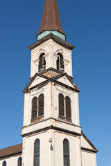 Fototapeta na wymiar Church bell tower.
