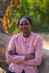 Portrait of a queer masculine black woman