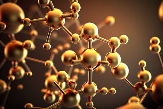 different scientific structures and atoms microscopic. Generative AI
