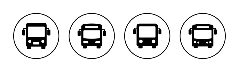 Bus icon vector for web and mobile app. bus sign and symbol. transport symbol