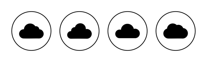 Cloud icon vector for web and mobile app. cloud sign and symbol