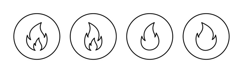 Fire icon vector for web and mobile app. fire sign and symbol