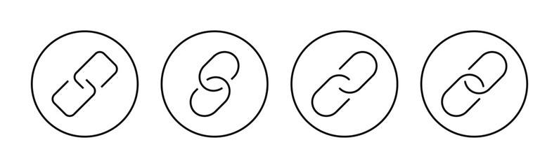 Link icon vector for web and mobile app. Hyperlink chain sign and symbol