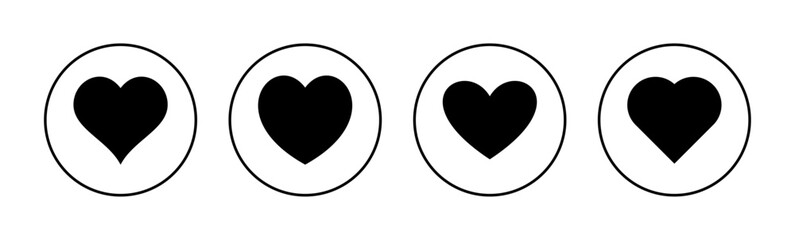 Love icon vector for web and mobile app. Heart sign and symbol. Like icon vector.