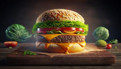Delicious Burger,  Generative AI