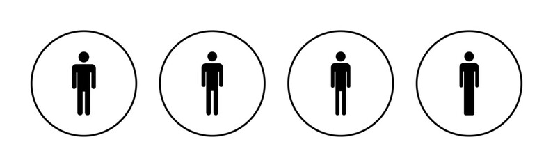 Man icon vector for web and mobile app. male sign and symbol. human symbol