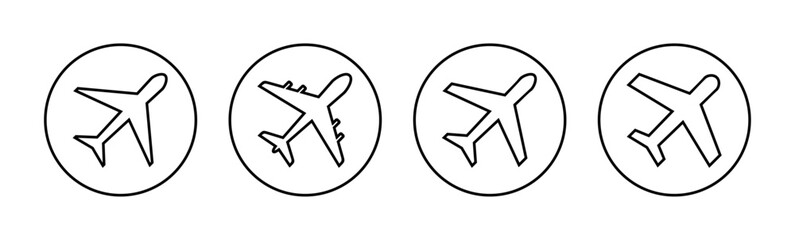 Plane icon vector for web and mobile app. Airplane sign and symbol. Flight transport symbol. Travel sign. aeroplane
