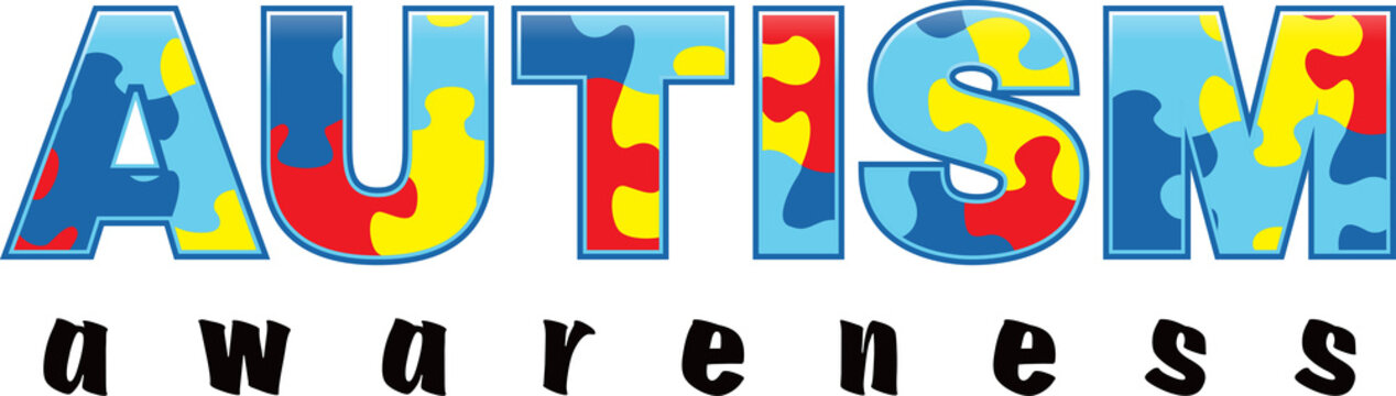 Autism Awareness Word Art