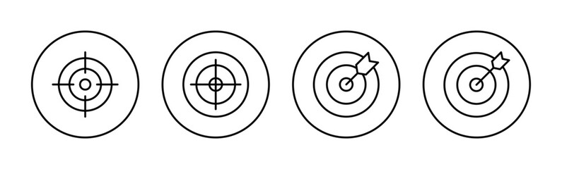 Target icon vector for web and mobile app. goal icon vector. target marketing sign and symbol