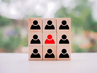 Business team building, Personnel management, Human resource management and Recruitment concept.