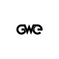 gwe initial letter monogram logo design