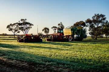 Fototapeta premium Machinery in the Morning Sun