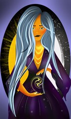 girl in the moonlight
