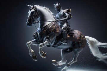 Robot and Horse Riding - A Futuristic Dream Generative AI	