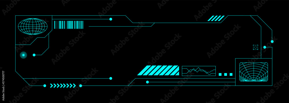 Aufkleber futuristic of computer network for copy space