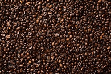 
roasted coffee bean background