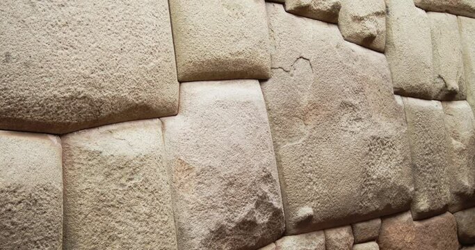 Cusco 12 angle stone and stone walls 4k 50fps