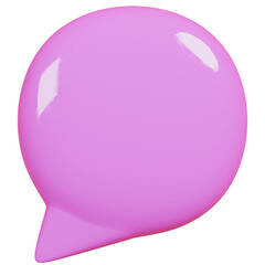 Obraz premium Chat Speech Bubble Communication.Comment Social media online concept.3D render Illustration.