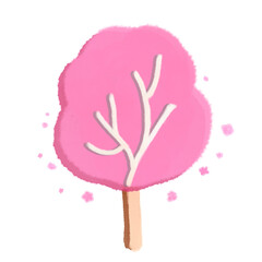 Tree cartoon illustration