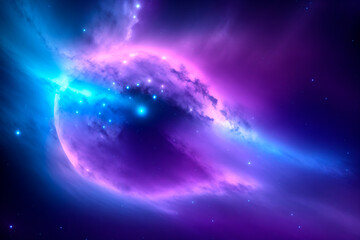 Fototapeta na wymiar nebula in deep space concept. Generative ai