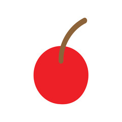 Cherry fruit icon clipart illustration vector design