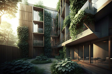 Sustainable Eco Green Housing -AI Generated