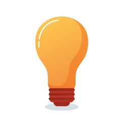 light bulb isolated. creative idea and innovation vector illustration
