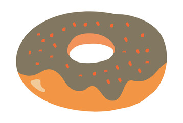 donut with chocolate