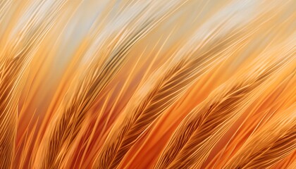 Wheat grain background. Plant harvest farm close up. Generative AI technology.