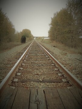 railway in the morning