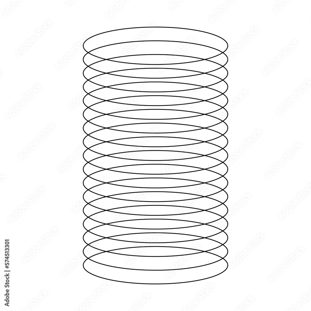 Poster wireframe of spiral element