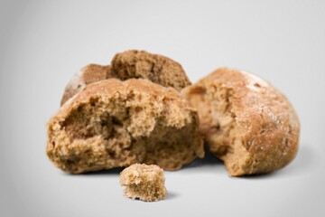 Fresh home baked bread on desk