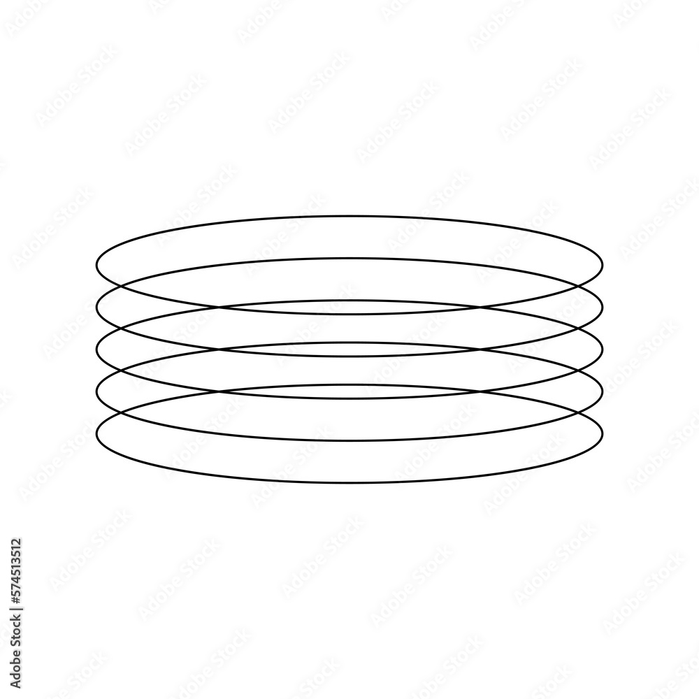 Poster Simple ellipse geometric shape element