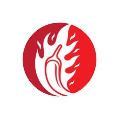Fototapeta premium Hot chili logo images