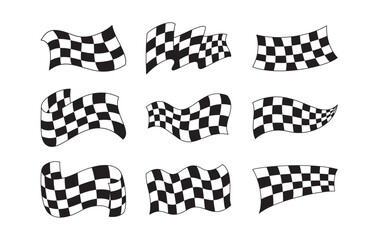 Racing flag vector graphic