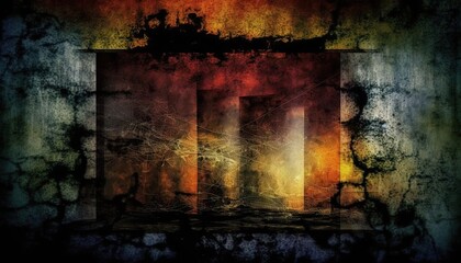 Grunge Background Aspect Ratio 16:9 - Generative AI