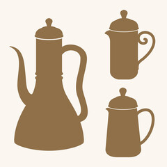 teapot and cups