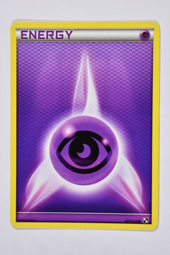 Pokemon trading card, Psychic Energy.