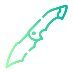 knife gradient icon