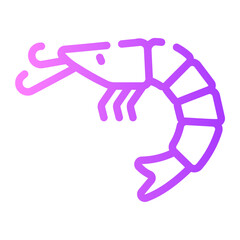 shrimp gradient icon