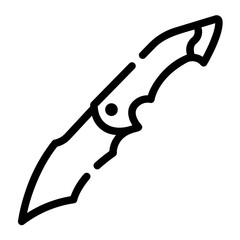 knife line icon