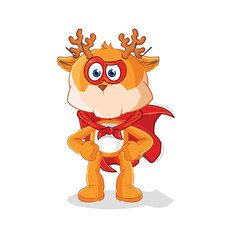 Obraz premium deer heroes vector. cartoon character