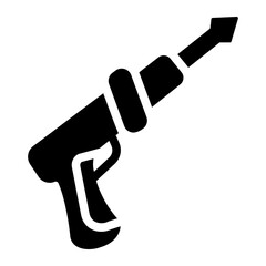 speargun glyph icon