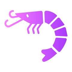 shrimp gradient icon