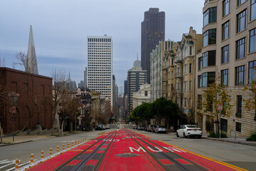 street in downtown San Francisco 