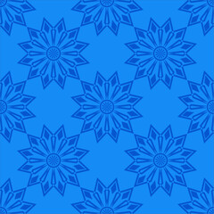 abstract islamic geometric background blue ornament